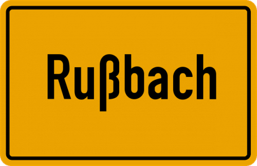 Ortsschild Rußbach