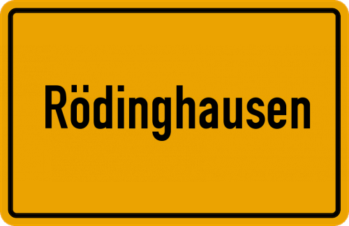 Ortsschild Rödinghausen