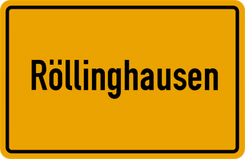 Ortsschild Röllinghausen