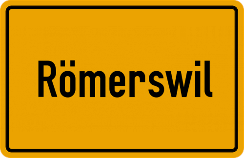Ortsschild Römerswil