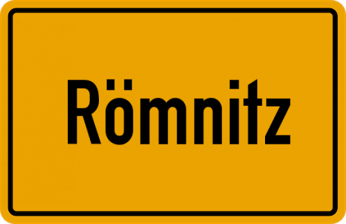 Ortsschild Römnitz