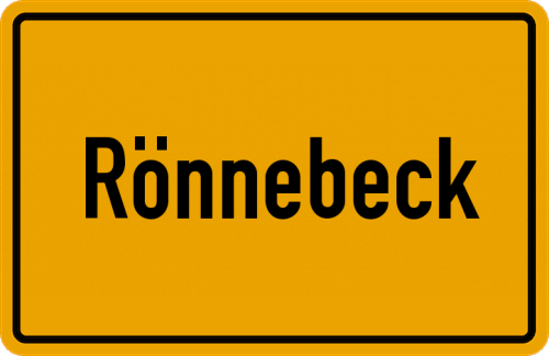 Ortsschild Rönnebeck