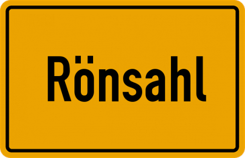 Ortsschild Rönsahl