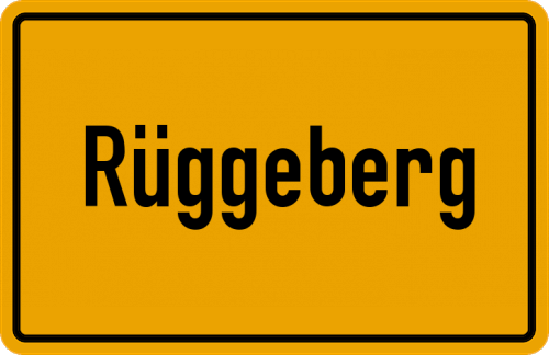 Ortsschild Rüggeberg