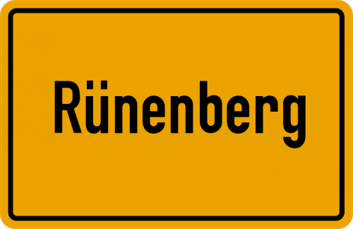 Ortsschild Rünenberg