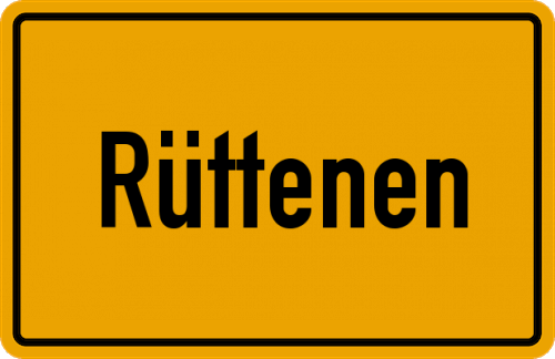 Ortsschild Rüttenen