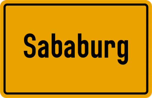 Ortsschild Sababurg