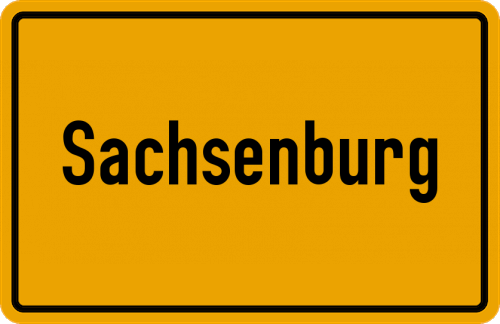 Ortsschild Sachsenburg