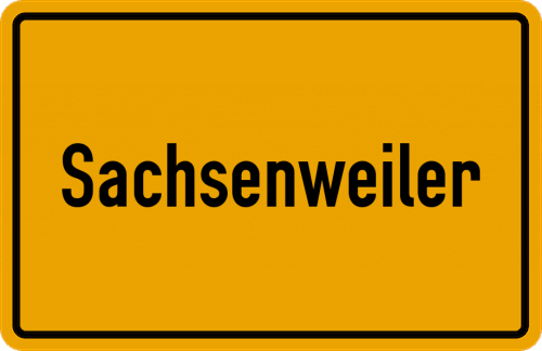 Ortsschild Sachsenweiler