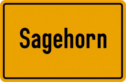 Ortsschild Sagehorn