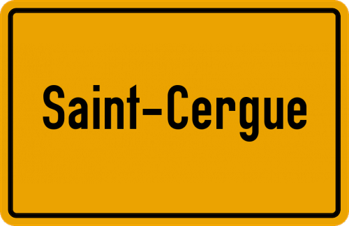 Ortsschild Saint-Cergue