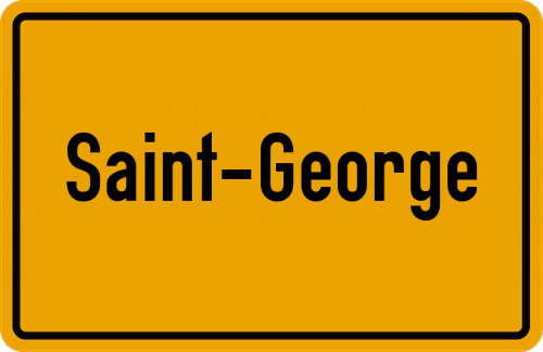 Ortsschild Saint-George