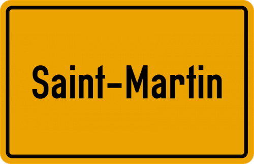 Ortsschild Saint-Martin