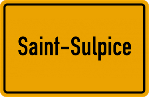 Ortsschild Saint-Sulpice
