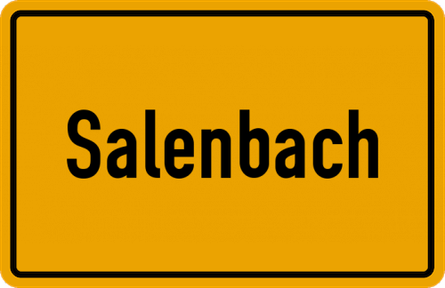 Ortsschild Salenbach