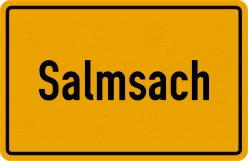 Ortsschild Salmsach
