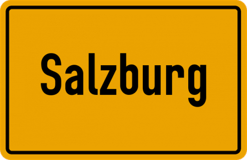 Ortsschild Salzburg, Westerwald