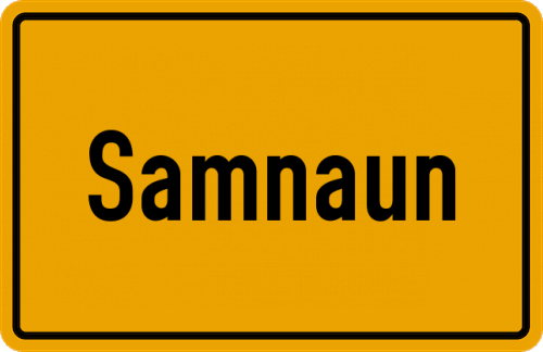 Ortsschild Samnaun