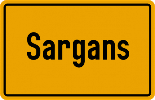 Ortsschild Sargans