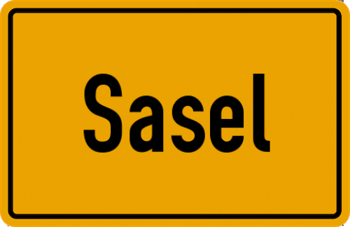 Ortsschild Sasel