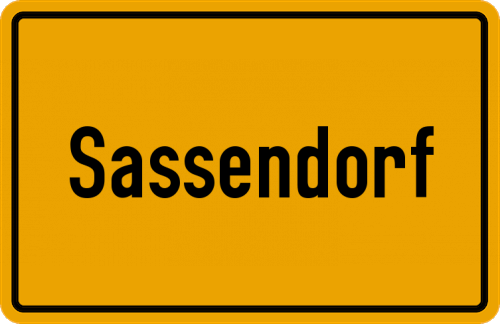 Ortsschild Sassendorf