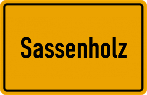 Ortsschild Sassenholz