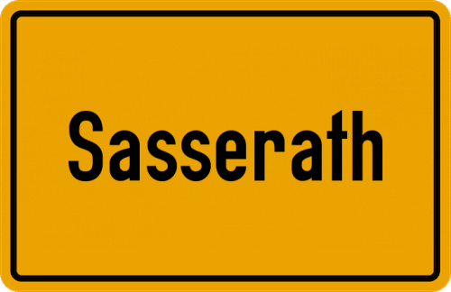 Ortsschild Sasserath