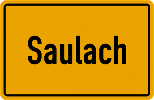 Ortsschild Saulach