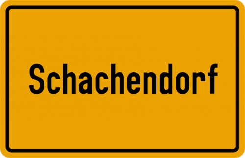 Ortsschild Schachendorf
