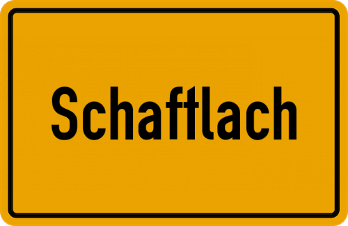 Ortsschild Schaftlach