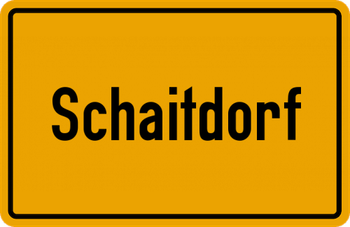 Ortsschild Schaitdorf