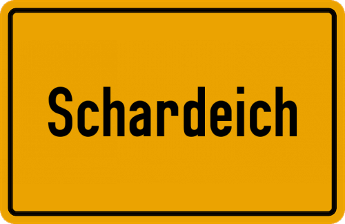 Ortsschild Schardeich
