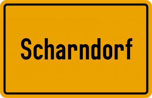Ortsschild Scharndorf