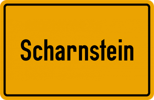 Ortsschild Scharnstein