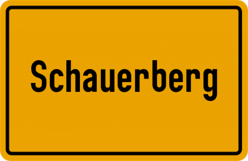 Ortsschild Schauerberg