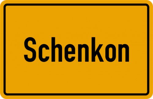 Ortsschild Schenkon