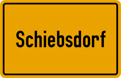 Ortsschild Schiebsdorf