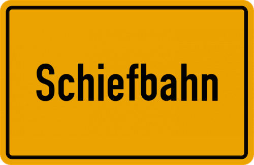 Ortsschild Schiefbahn
