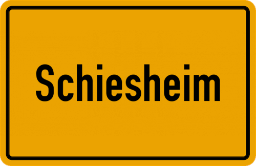 Ortsschild Schiesheim