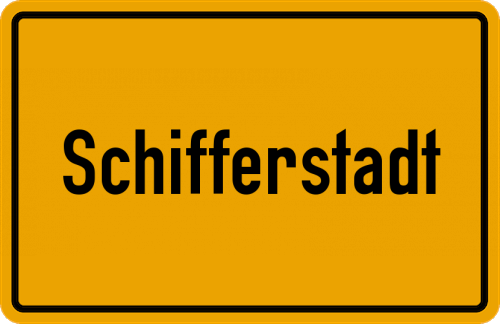 Ortsschild Schifferstadt