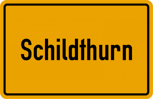 Ortsschild Schildthurn