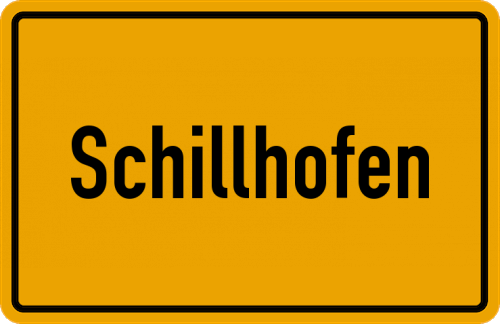 Ortsschild Schillhofen