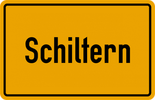 Ortsschild Schiltern, Oberpfalz
