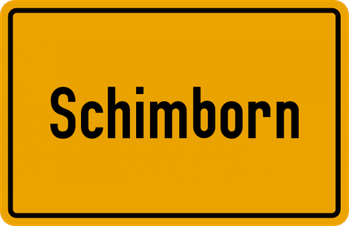 Ortsschild Schimborn