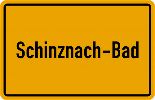 Ortsschild Schinznach-Bad