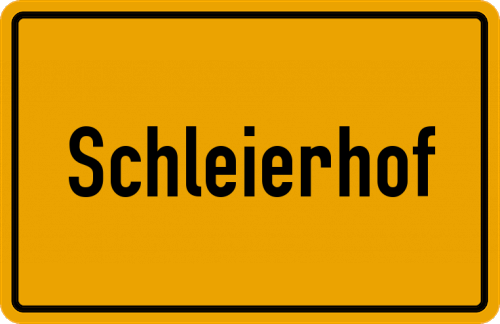 Ortsschild Schleierhof