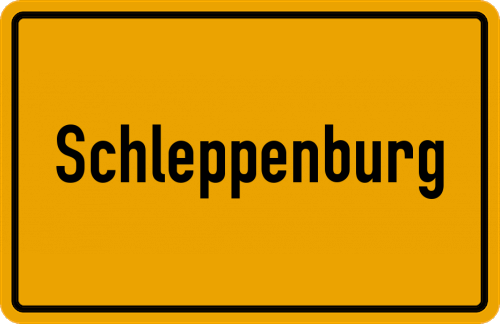 Ortsschild Schleppenburg
