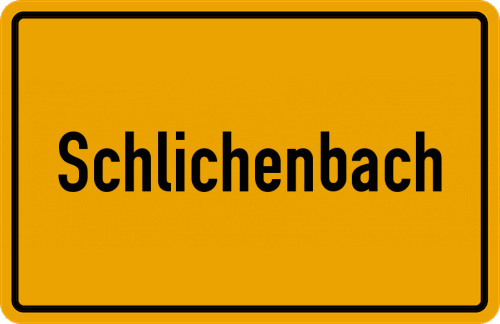 Ortsschild Schlichenbach