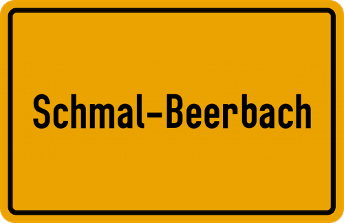 Ortsschild Schmal-Beerbach