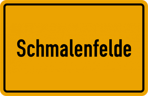 Ortsschild Schmalenfelde, Auetal